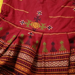 ethnic short dress for winter