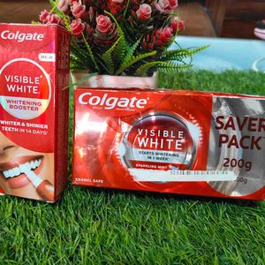 Colgate Visible White Whitening Booster Combo