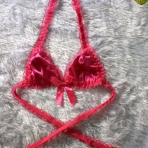 Rani Pink Ruched Intimate Set