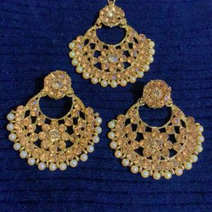 Beautiful Wedding Earrings & Teeka