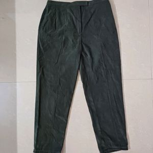 Dark Olive Velvet Pants