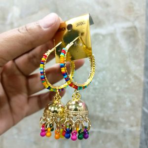 Multicolour Jewelry,Jhumka, Ethnic Jewellery