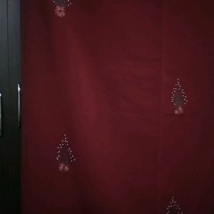 Handmade Flower Work Beautiful Georgette Saree