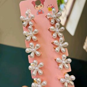 10 Pcs Mini Clips Cute Floral Clutcher For Kids