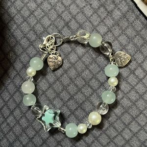 Aesthetic Pinterest Inspired Light Green Bracelet