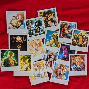 One Piece Anime Polaroid, Luffy Zoro Photo Cards