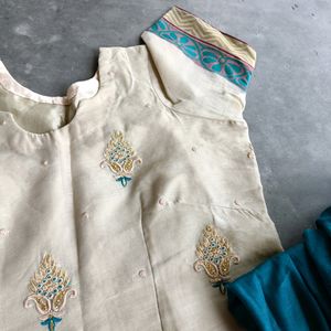 Punjabi Suit With Dupatta Sea Green