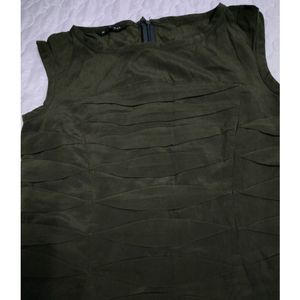 Clearance Sale! MICHAA Olive Green Slim-fit Dress