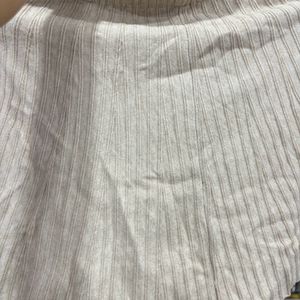 Beige Woollen Skirt