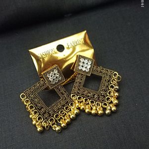 Golden Traditional Earings