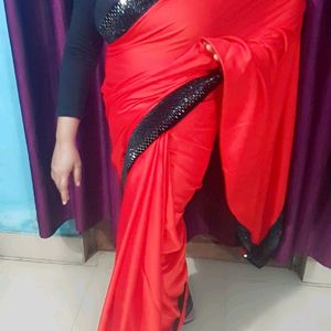 Beautiful red saree