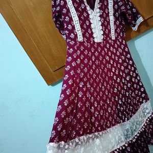 Frock Good Condition N Gotapatti Dress Combo Offer