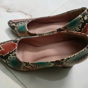 Snake Print Heel Bellies