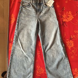 Wide High Waist Jeans From H&M