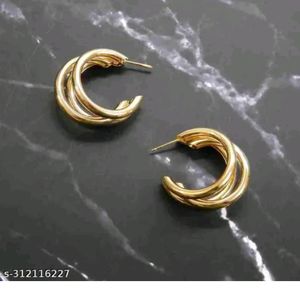New Rose Gold Colour Earrings