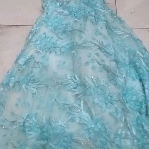 Gown Blue In New Condition