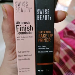 Swiss Beauty Foundation And Primer Combo Of 2