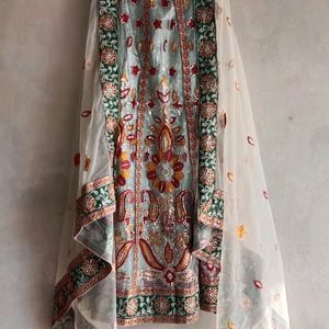 Lahanga , Dupatta And Blouse