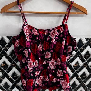 Old Navy Women's Sleeveless Print Ruched Cami Top