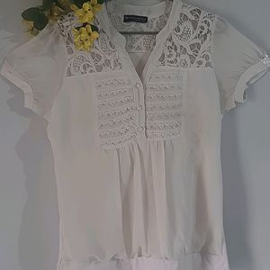 Pure White Lacey Cotton Top