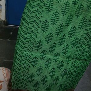 Green Printed Kota Doriya Saree