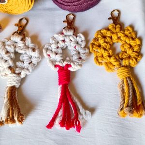 Handmade Macrame Keychains.