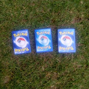 Three Rare Pokemon Cards