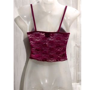 Purple Crop Top For Women's