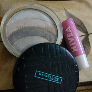 4 Combo- Compact + Lipbalm + Eyeshadow+ Deodorant