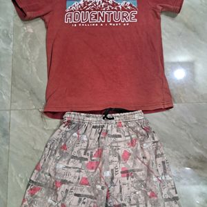 Combo Of Boys T Shirt and Pant.