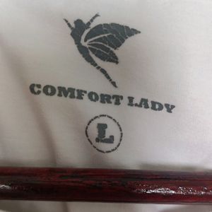 Comfort Lady White Full Sleeves Tshirt 34 Size