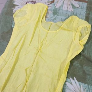 Georgeous Yellow Anarkali Kurta