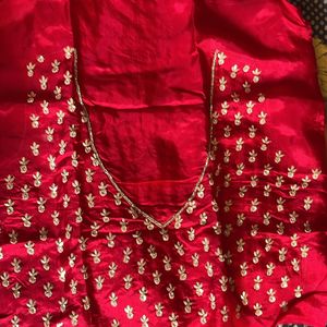 New Heavy Designer With Beautiful Worked Blouse