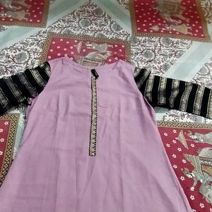 office/college wear peach colour kurti