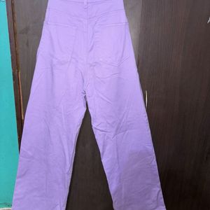 H&M Purple Wide Leg Jeans/Trousers