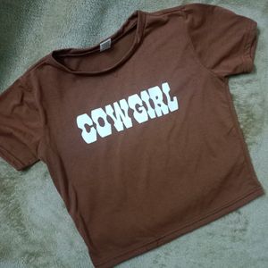 Cowgirl Brown Pintresty Top