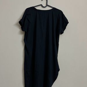 Plain Black Tshirt Long