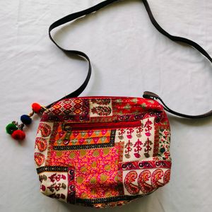 Multicolour Printed Handbag (Women's)