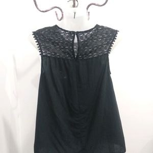 Old Navy Half Lace Tank Top