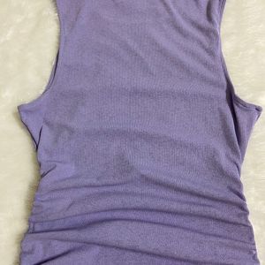 H&M Drawstring Lavender Dress