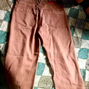 Brown Straight Jeans