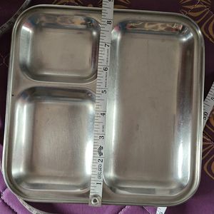 Small Steel Plate With 3 Partition