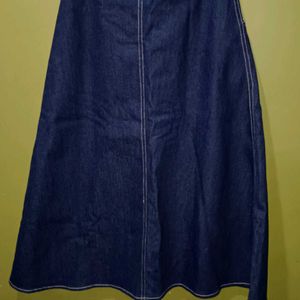 Denim A-Line Skirt