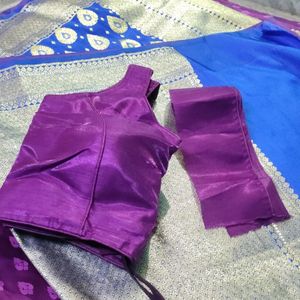 Pure Jamabar  Katan Banarasi With 2 Blouses