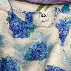 Vero MODA Floral Rose Mini Dress