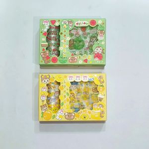 Kawaii Washi Stickers with lovely tapes(Single Pc)