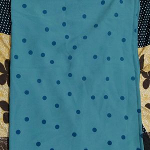 Red Pashmina Shawl and dotted blue shawl / scarf combo