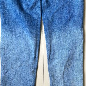 Denim Washed Straight Fit Pants