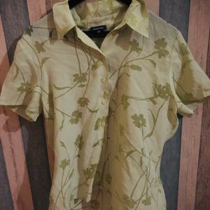 Floral lime shirt