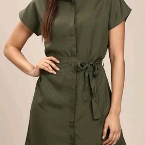 Provogue Green Shirt Dress